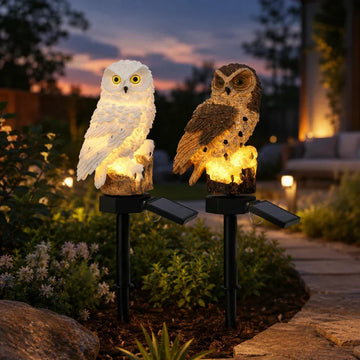 Solar Owl Garden Light – Illuminate Your Path