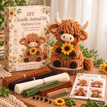 DIY Chenille Animal Kit – 8 Adorable Woodland Friends