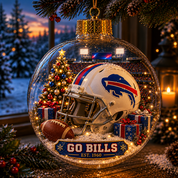 Light-Up Football Team Christmas Ornament