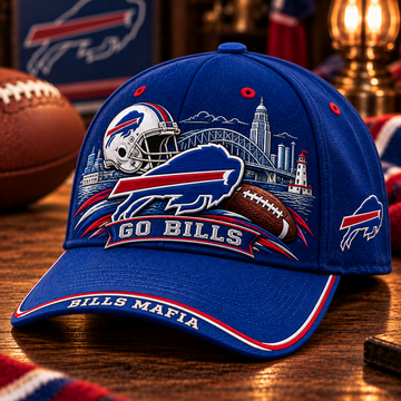 Go Bills Game Day Cap – Football Fan Gift