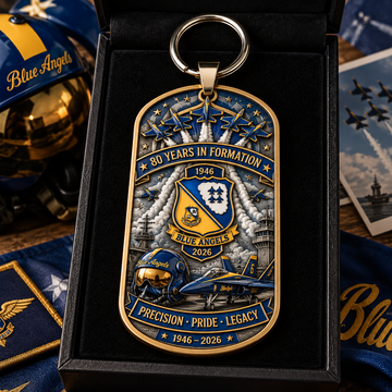 Blue Angels 80th Anniversary Commemorative Keychain