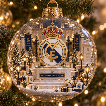 Hala Madrid — Light-Up Football Ornament