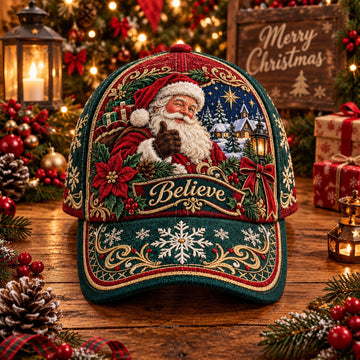 Christmas Art Vintage Casual Baseball Cap