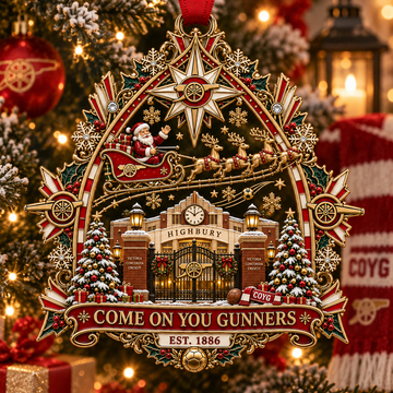 COME ON YOU GUNNERS Christmas Ornament