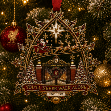 YOU’LL NEVER WALK ALONE Christmas Gate Keepsake Ornament