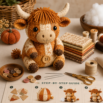 DIY Animal Patchwork Sewing Kit