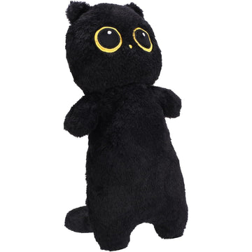 Black Cat Plush Pillow – 17.7 Inch Weighted Stuffed Plushie