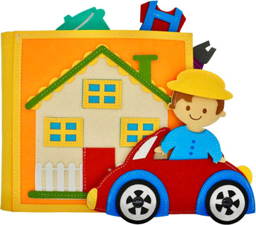 Felt Quiet Busy Book – Montessori Travel Toy