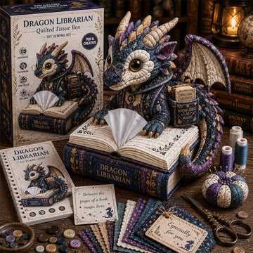 Dragon Keepers Collection – Quilted DIY Tissue Box Sewing Kit
