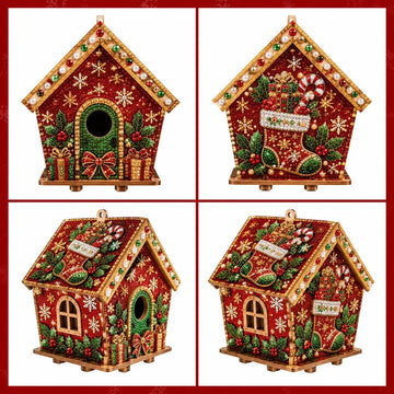 3D Wooden House Rhinestone Diamond Art DIY Kit