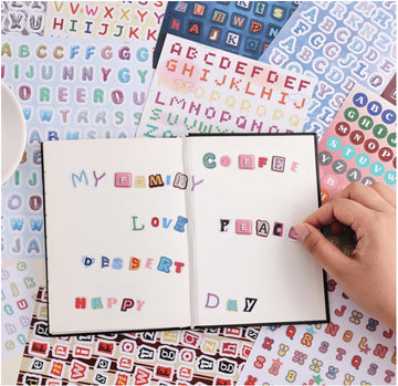 2000+ Colorful Letter Stickers for Journaling & Crafts