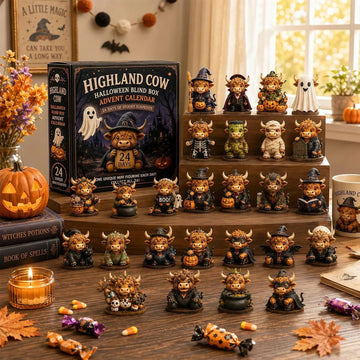 2026 Highland Cow Halloween Countdown Calendar
