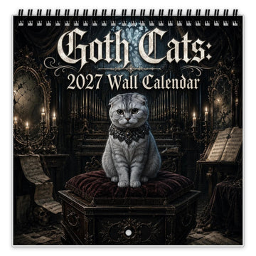 2027 Gothic Cat Wall Calendar
