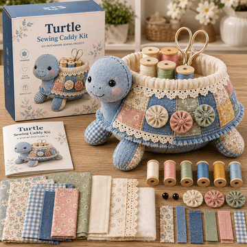 DIY Patchwork Animal Sewing Caddy Kit