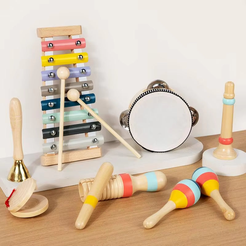 Montessori Wooden Percussion Set Music Education Toy