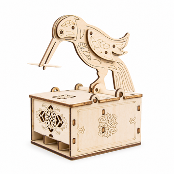 3D Wooden Toothpick Box Model – Mechanical Building Kit