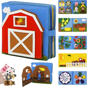 Montessori Felt Quiet Book – Farm-Themed Busy Book
