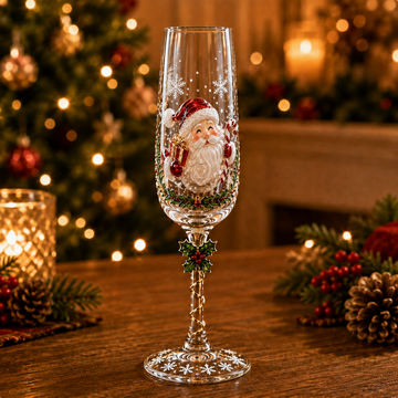 Christmas Magic Champagne Glass Collection