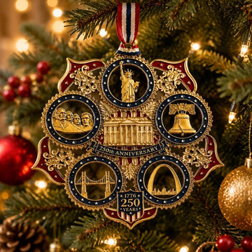America 250th Anniversary Commemorative Christmas Ornament