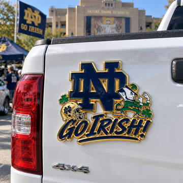 Go Irish Car Emblem Metal Badge