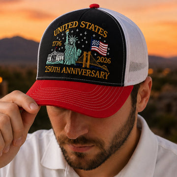 USA 250th Patriotic Trucker Hat