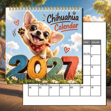 2027 Chihuahua Wall Calendar