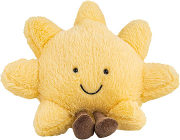 Cute Sun Plush Toy – 12" Smiling Sunshine Stuffed Animal Pillow