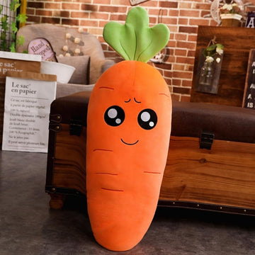 Cartoon Carrot Plush Toy – Cute Carrot Shape Stuffed Pillow