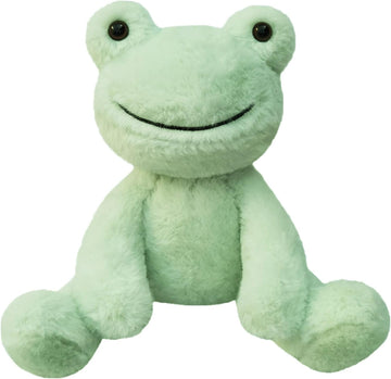 Green Plush Frog Stuffed Animal – 8.5 Inch Soft Cuddly Hugger Toy