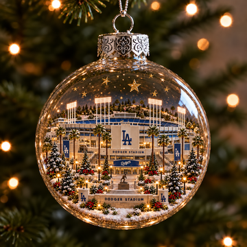 Light-Up Baseball Stadium Christmas Ornament