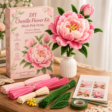 DIY Chenille Flower Kit