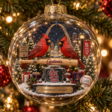 Cardinals Light-Up Heritage Christmas Ornament
