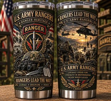U.S. Army Rangers Heritage Insulated Travel Tumbler