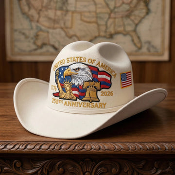 250 Years Later — Still Standing Patriotic Cowboy Hat