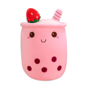 Cute Milk Tea Plush Toy – 13.7″ Stuffed Bubble Tea Cup Pillow