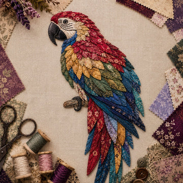 DIY Patchwork Bird Hanging Kit