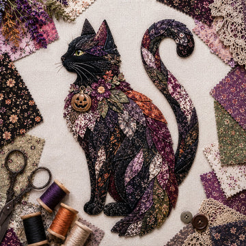 Halloween Patchwork Scrap Fabric DIY Kit