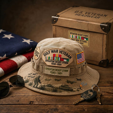 Gulf War Veteran Desert Storm Tribute Boonie Hat