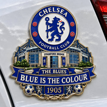 “The Blues – Blue Is the Colour”  Metal Car Emblem