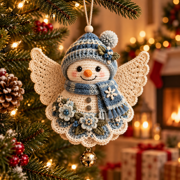 DIY Crochet Christmas Angel Ornament Kit
