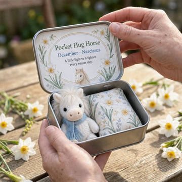 Pocket Hug Horse Birth Flower Keepsake Tin