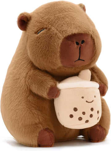 Cute Capybara Plush with Boba