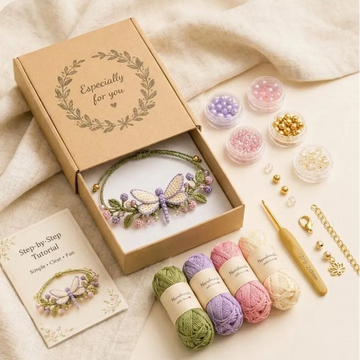 DIY Nature-Inspired Crochet Bracelet Kit