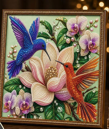 DIY Framed Hummingbird Pearl Art Kit