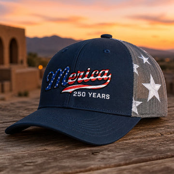 USA Patriotic Mesh Trucker Hat