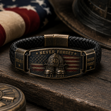 Never Forget 343 Firefighter Memorial Bracelet