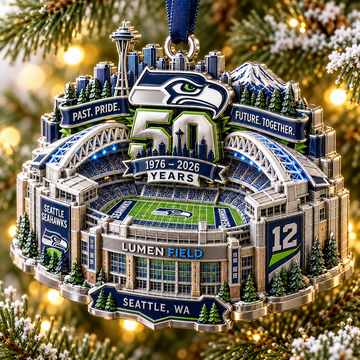 Seattle Seahawks 50th Anniversary Collectible Ornament