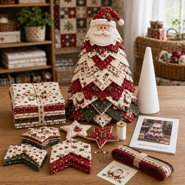 DIY Quilted Santa Christmas Tree Kit