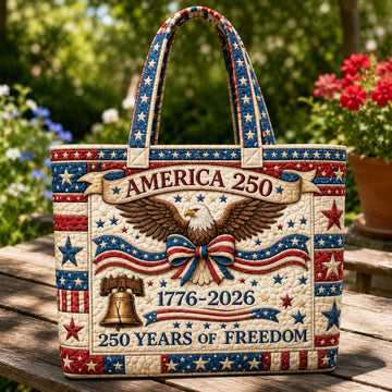 America 250 Freedom Quilted Tote Bag
