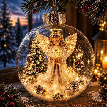 Glowing Christmas Diorama Ornament